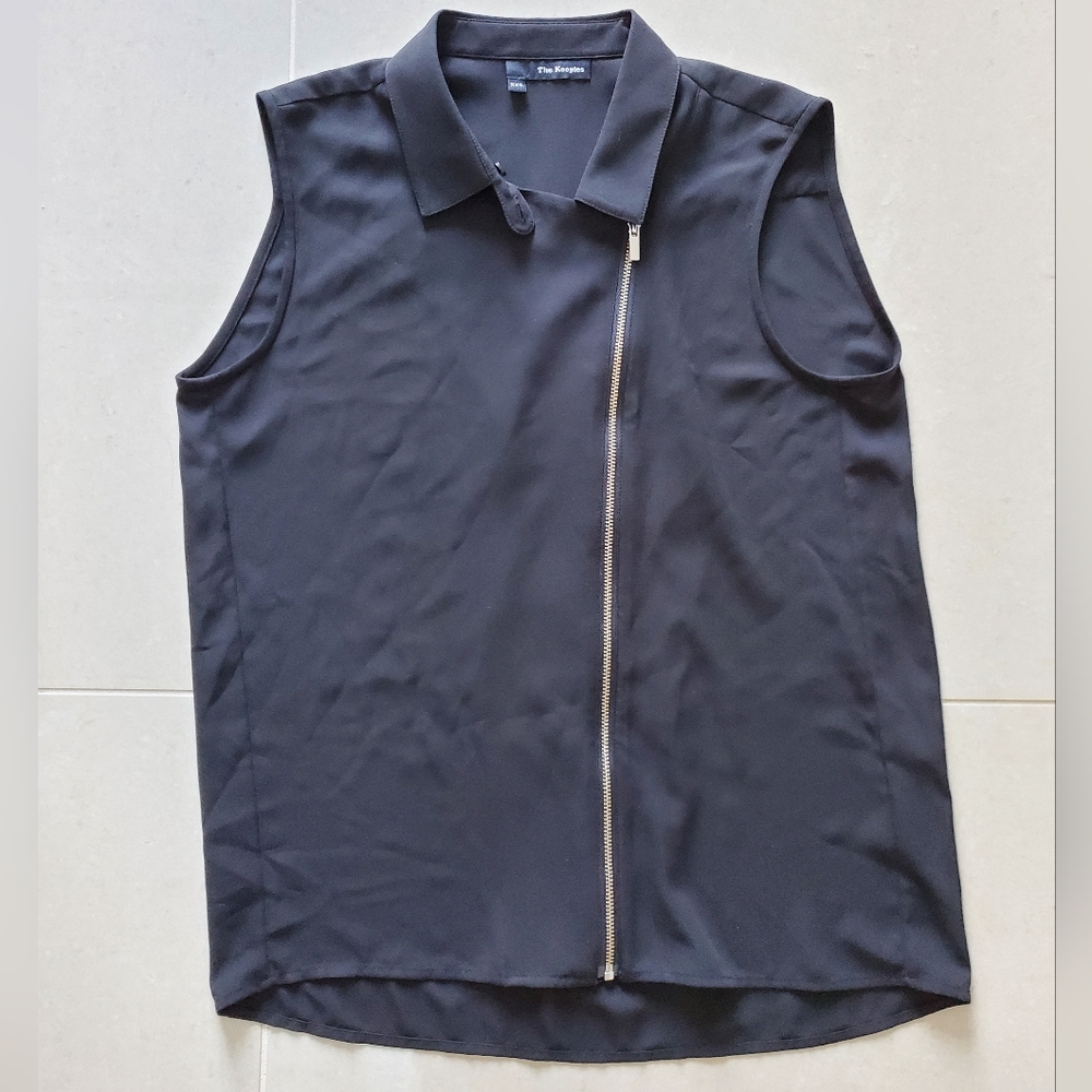 Kooples Black Sleeveless Top - Size XXS